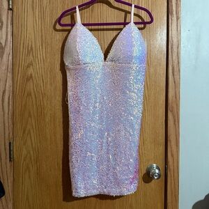 Iridescent Sequin Dress
